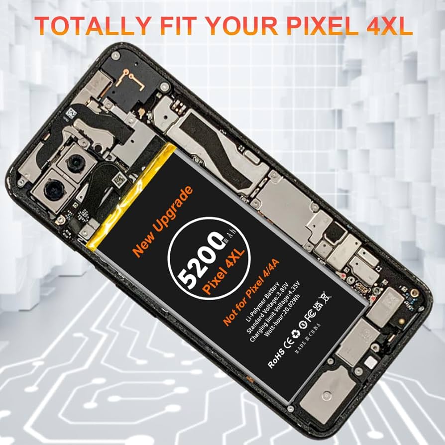 Amazon.com: Battery for Pixel 4XL,[5200mAh] High Capacity
